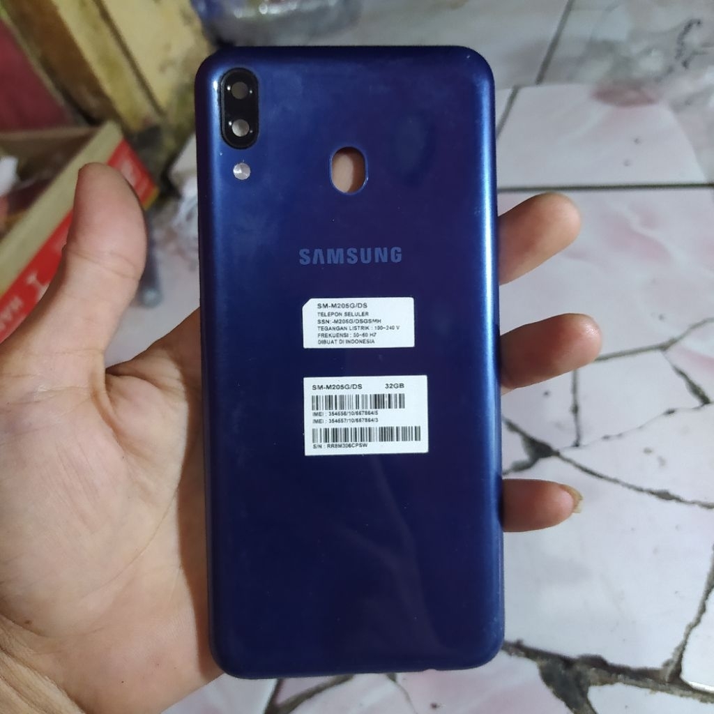 backdoor samsung m20 original copotan mulus tidak ada tombol