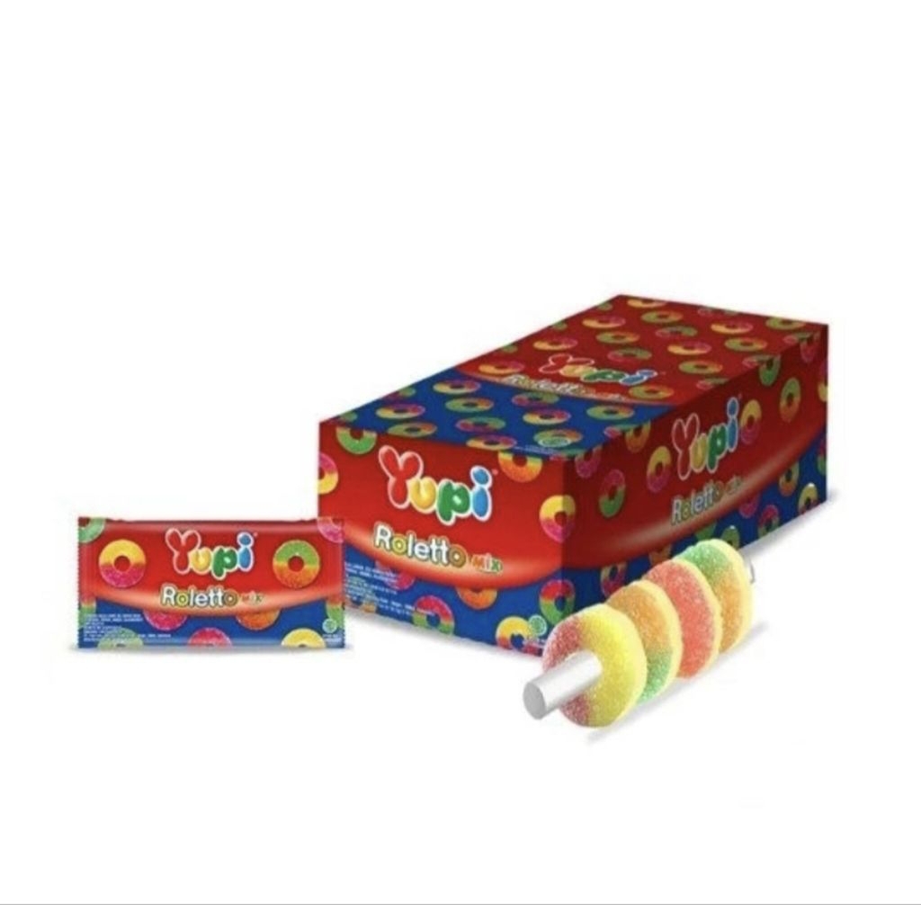 yupi roletto mix isi 12 pcs yupy gummy permen enak murah