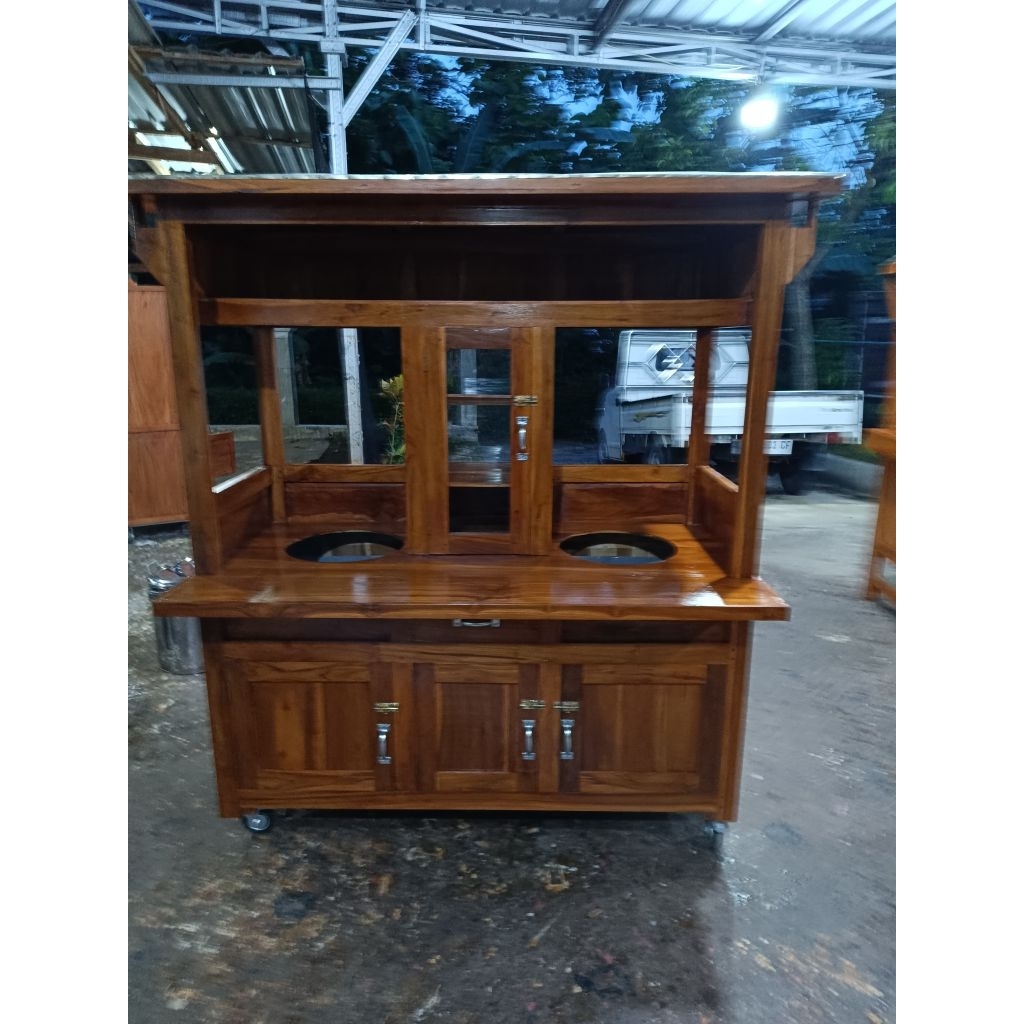 Gerobak Bakso/Mie Ayam Roda Troli