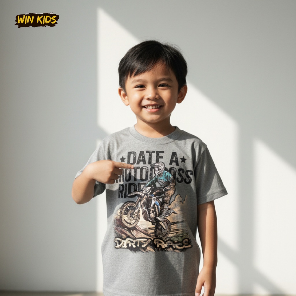 WINKIDS Kaos Anak / Baju Anak Distro  - Motocross / Motor cross / Trail