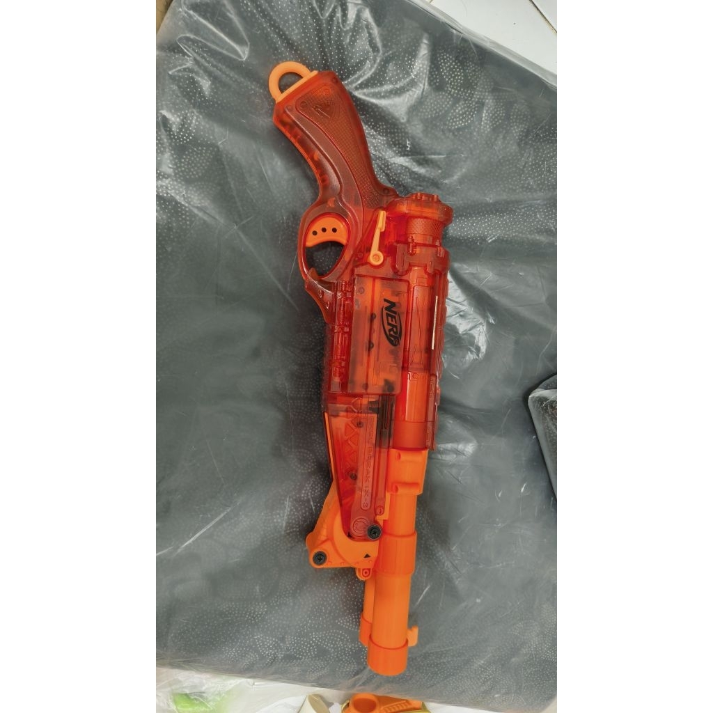 mainan tembakan nerf barrel break lX-2 like new