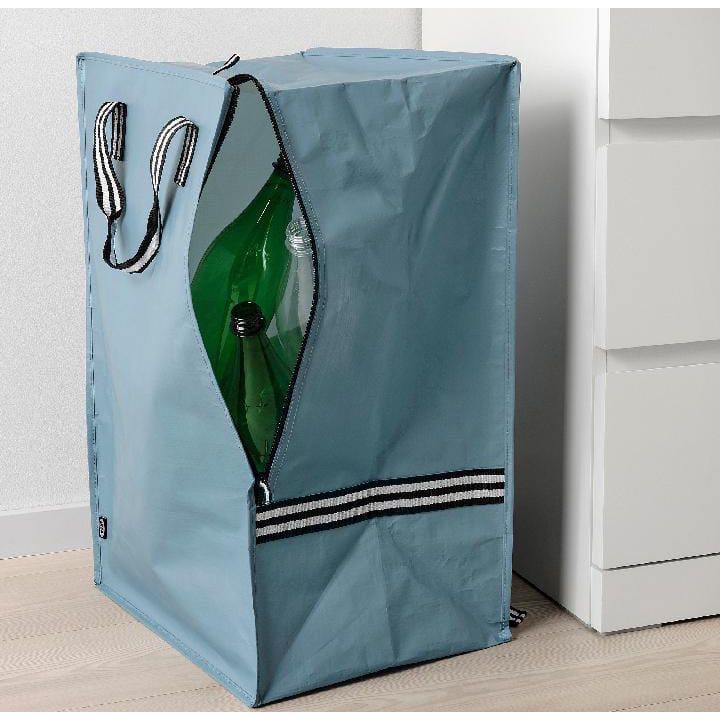 Tas Kantong belanja Laundry Bag Dengan  Resleting Ransel Besar Jumbo