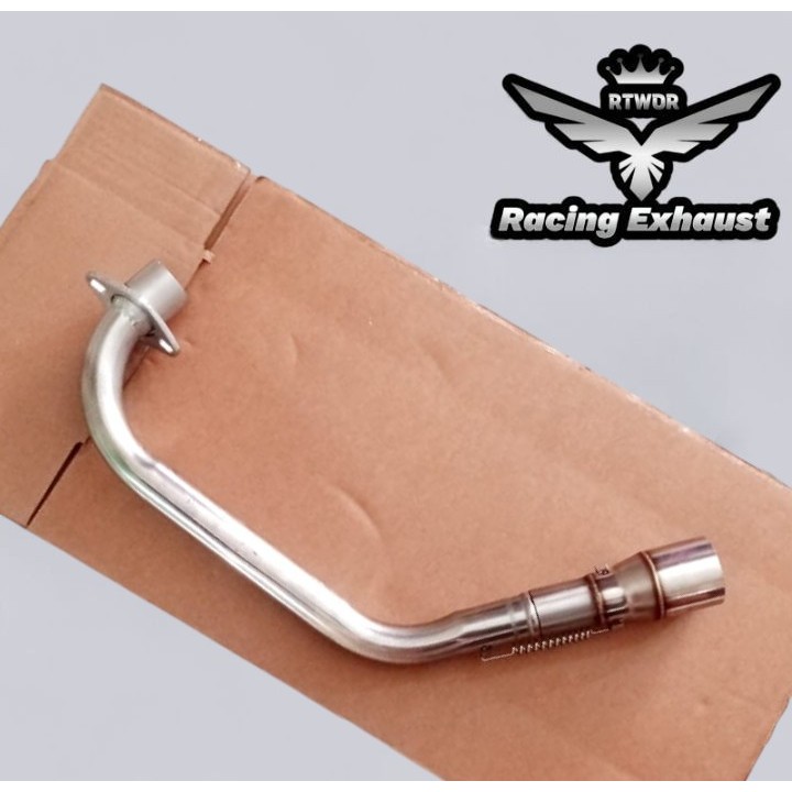 Pipa Leher knalpot underbelly lurus kolong R15 v3 new megapro old,megapro mono,tiger,Xsr 155 Vixion 
