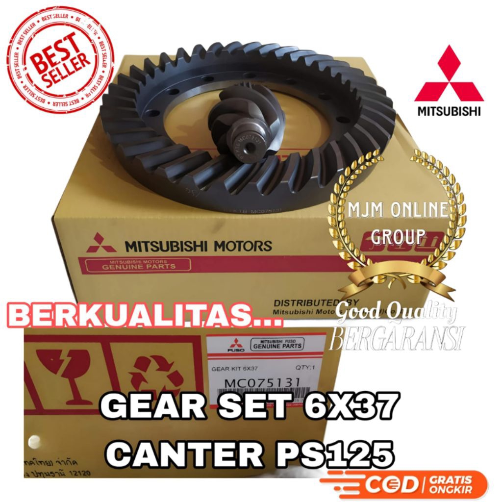GEAR SET CANTER 6X37 - GIGI GARDAN CANTER PS125 TURBO / PS135 RASIO 6X37 BERGARANSI