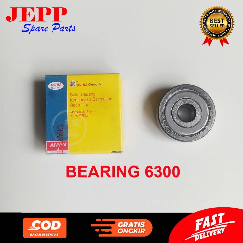 ASTRA OTOPARTS ASPIRA BEARING BALL / BANTALAN BOLA ASPIRA ASTRA OTOPARTS 6300