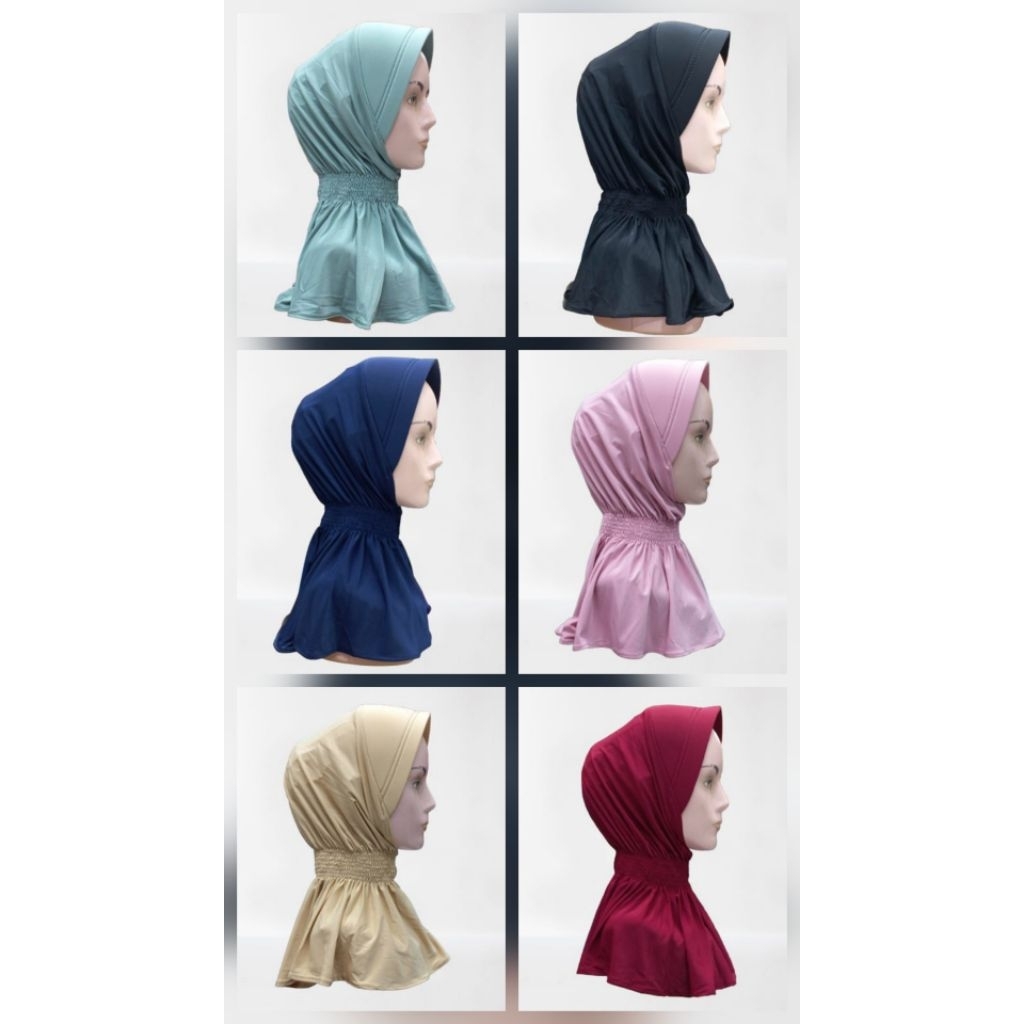 bergo smock(kerut leher)