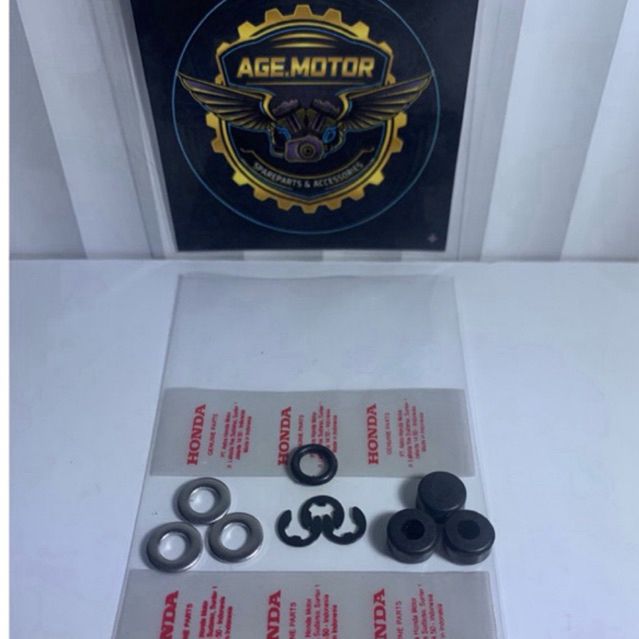 1 SET KARET KAMPAS GANDA, RING, KLIP SNAPRING BEAT SCOOPY