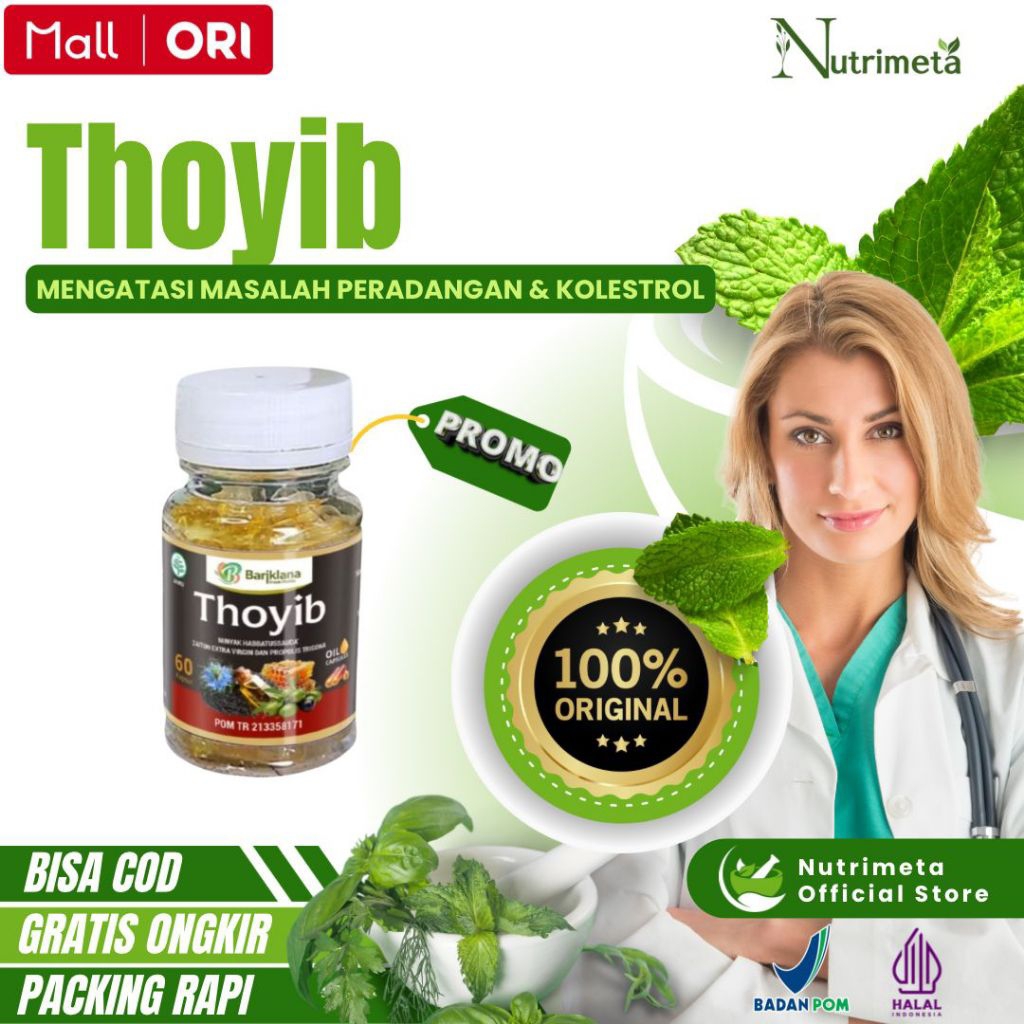 Bariklana Thoyib Habbatussauda Isi 60 Kapsul