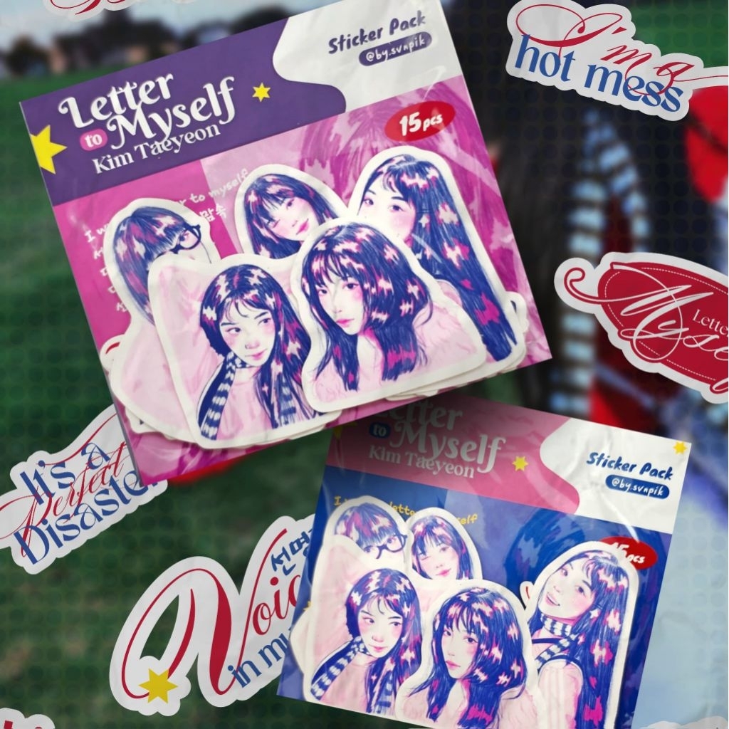 Stiker Pack TAEYEON SNSD Letter to Myself Fanmade