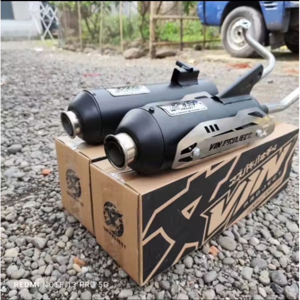 Knalpot SHIJIRO VIN PROJECT Model SHIJIRO Moncong SHIJIRO Beat karbu deluxe beat esp Vario Mio Scoop