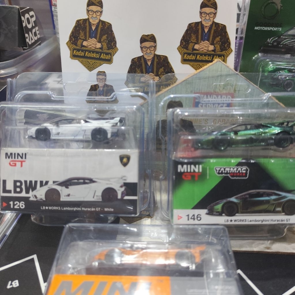 MiniGT lamborghini Huracan GT LB Works LBWK Green White Tarmac