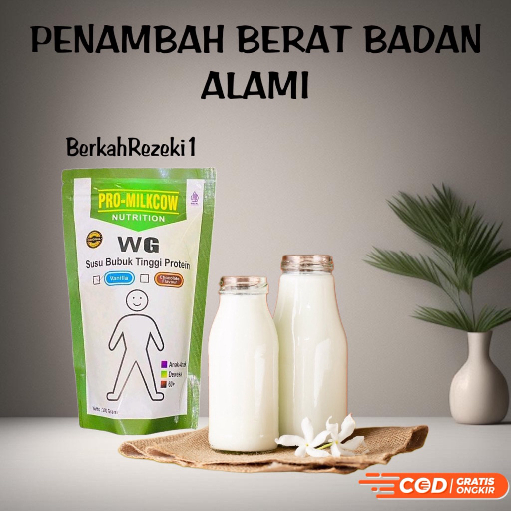 Susu PROMILKCOW WEIGHT GAIN / Penggemuk Badan Anak-anak & Dewasa - Weight Gain - Susu Penggemuk Bada
