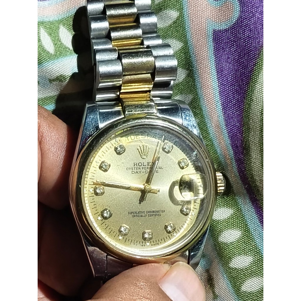 Jam Tangan Rolex Oyster Perpetual Day-Date Gold original
