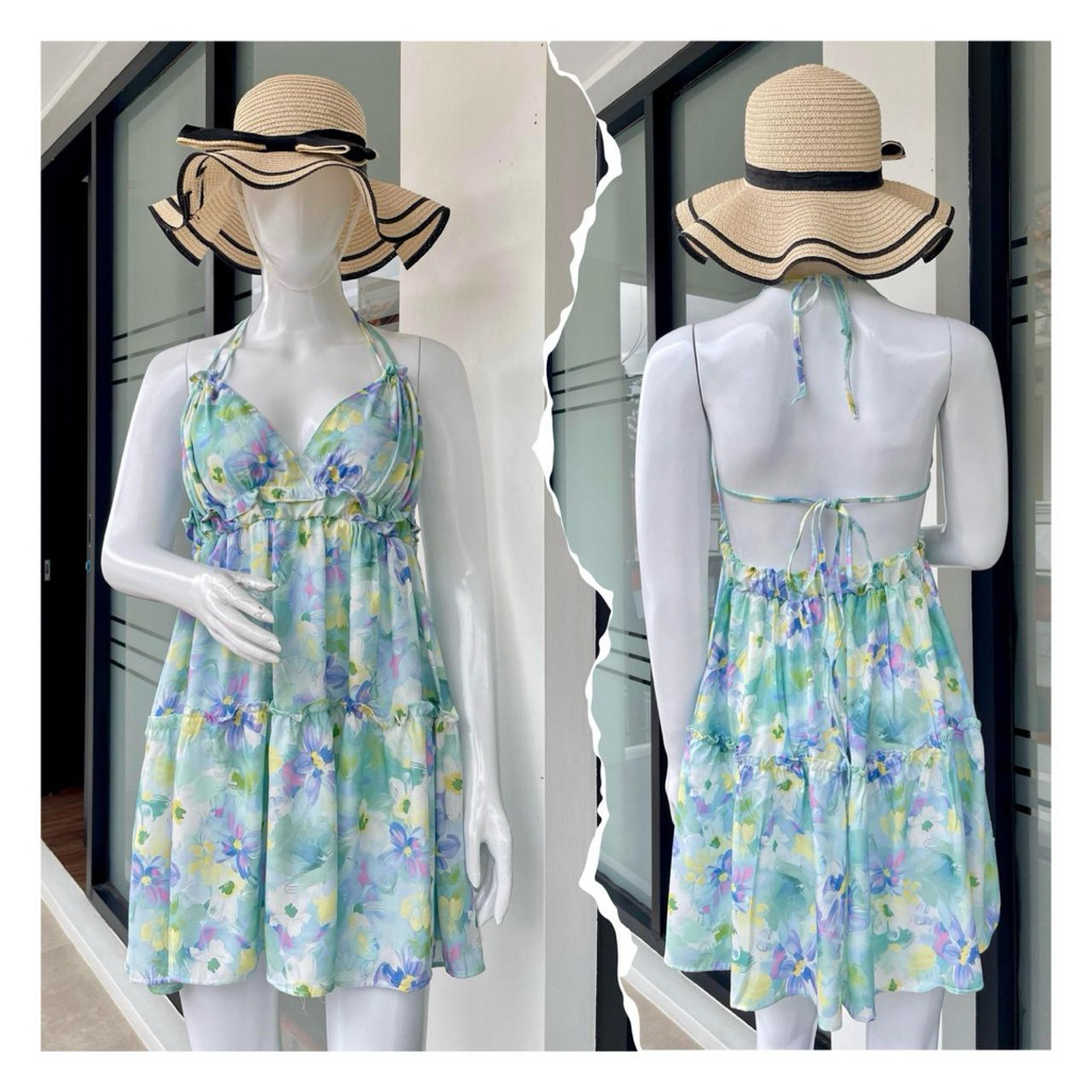 PRILLY MINI DEESS MOTIF BUNGA CANTIK JUMBO SEXY LALITA DRES JUMBO RAYON PREMIUM MOTIF BIGSIZE DASTER