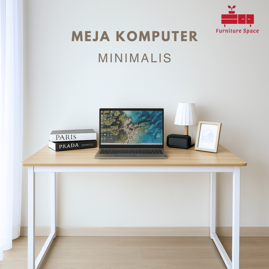 Meja Kerja Minimalis Meja Kerja Kantor Besi Meja Komputer Gaming dan Printer Modern Minimalis Meja B