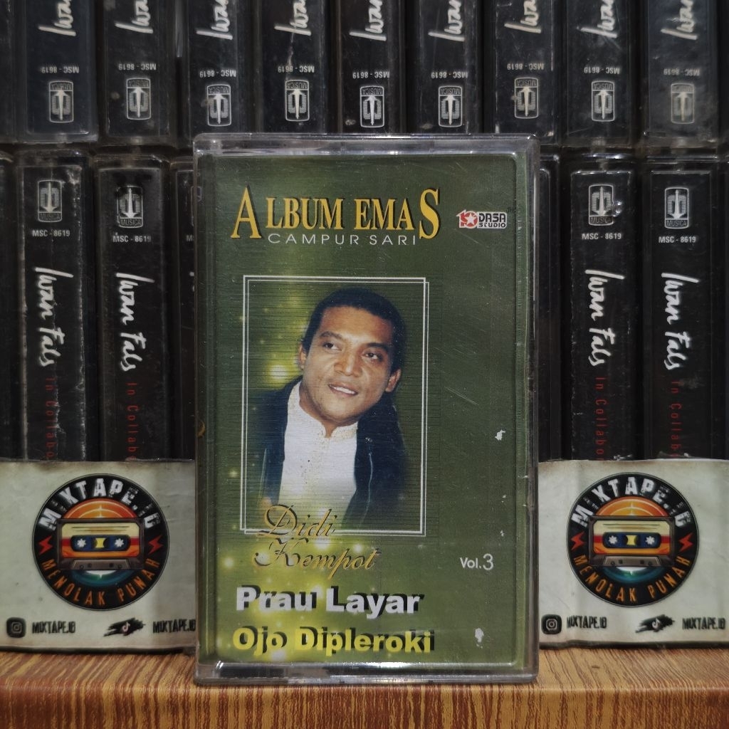 Kaset - Didi Kempot - Album Emas Campur Sari - Kaset Pita - Radio Tape - Radio - Pemutar Kaset - Ret