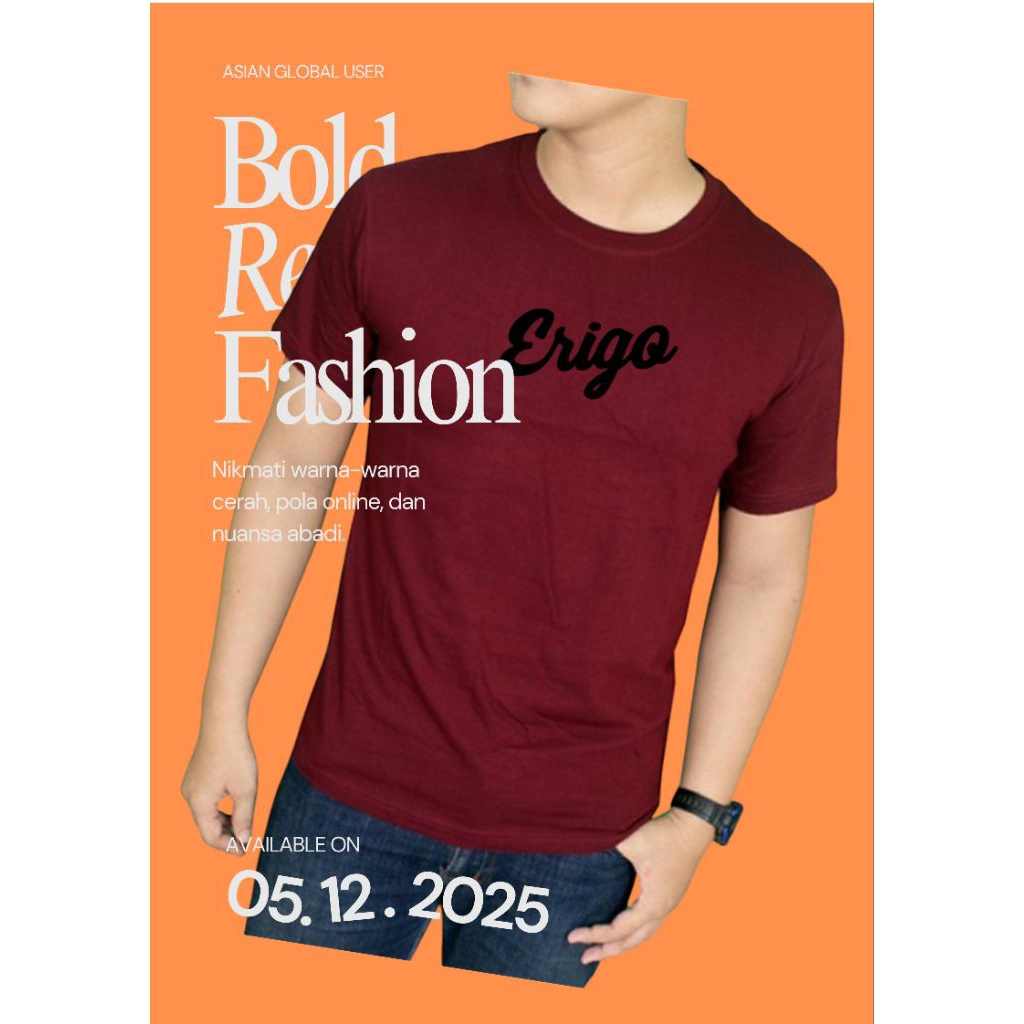 Kaos Distro Erigo Logo Hitam Premium