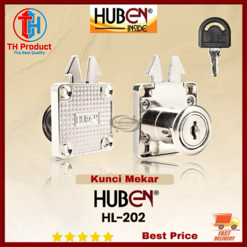 Kunci Mekar Huben HL 505 Kunci Pintu Lemari Sliding Geser