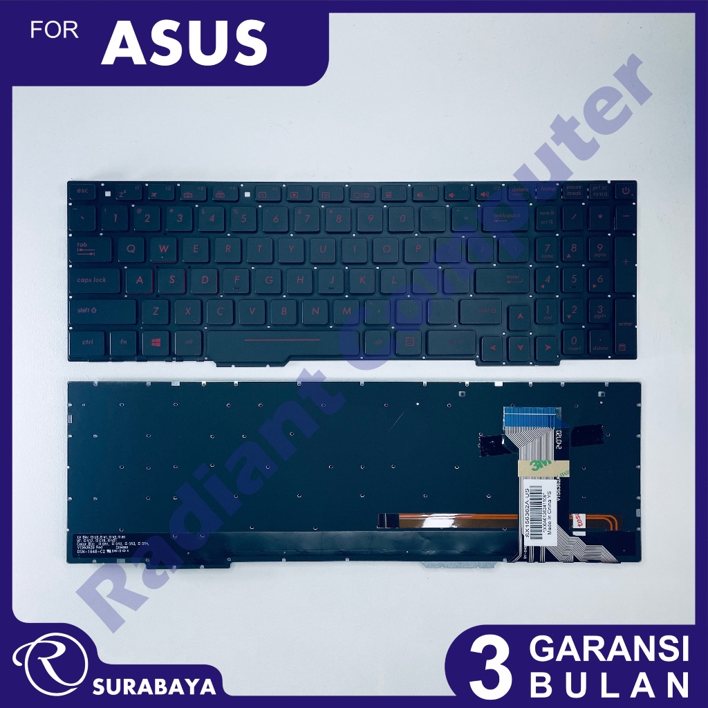 Keyboard Asus ROG FX553 FX553V FX553VD FX553VE FX753 FX753V FX753VD
