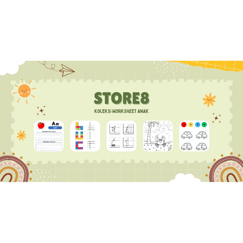 Worksheet Coding Paud,TK,SD.