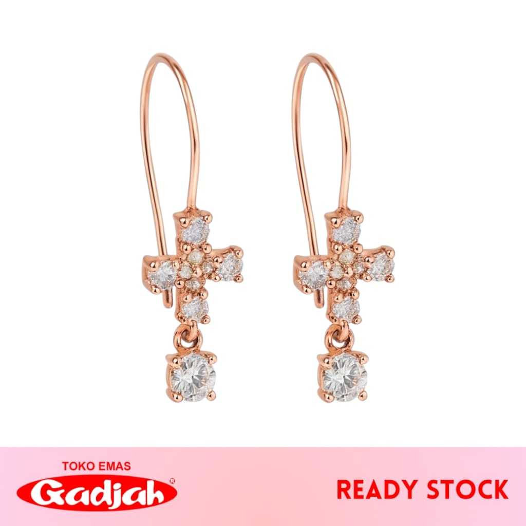 Anting Emas Kawatan Solitaire Plus - Toko Emas Gadjah
