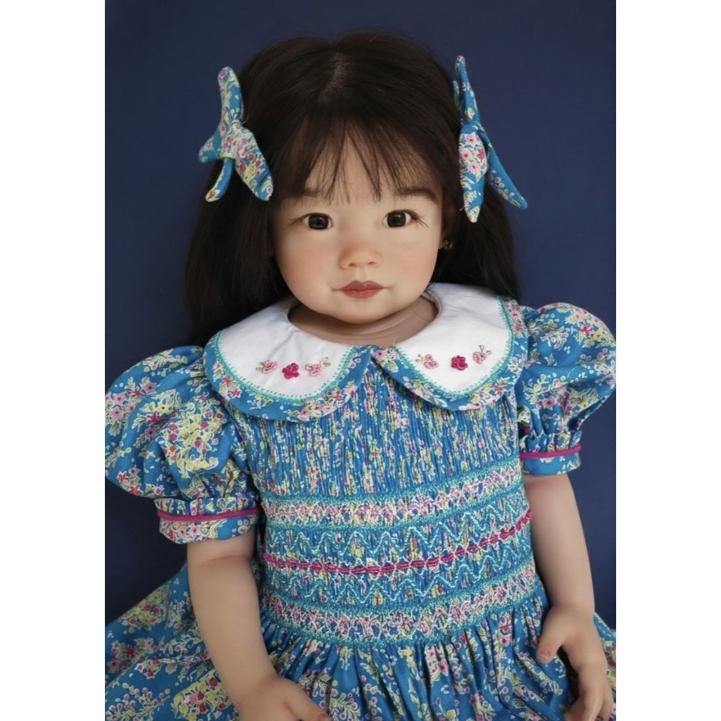 Smocked dress anak