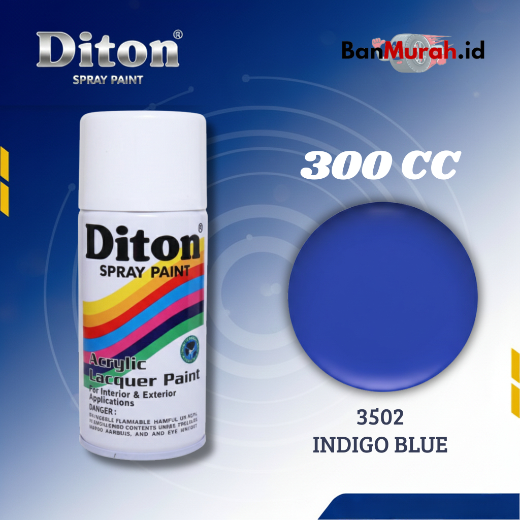 CAT SEMPROT DITON SOLID COLOUR INDIGO BLUE (8502)