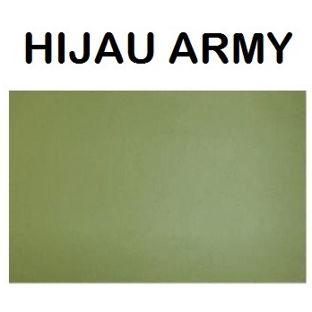 KERTAS BC / KERTAS KARTON / KERTAS MANILA / BC PLANO HIJAU ARMY 86 CM X 60 CM