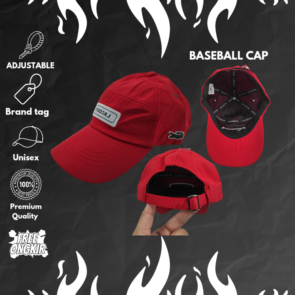 Topi Bisbol Logo Buaya Side Stylish