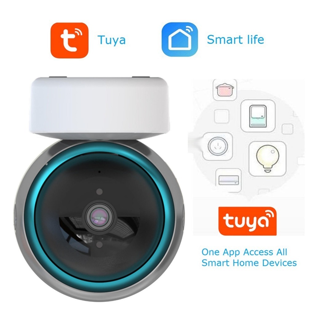 Smart Indoor Camera Tuya Tipe 2 / CCTV Tuya Tipe 2 / Kamera Keamanan Tuya Full View 360° / Kamera CC