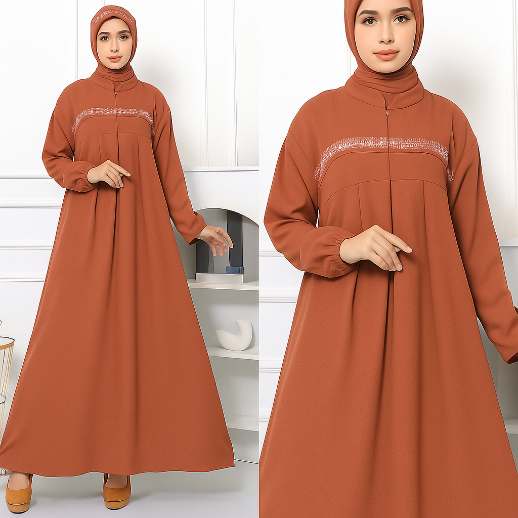 Sentosajaya_1 Gamis Lebaran 2026 Model Gamis Mewah. Gamis Lebaran 2026 Jumbo Premium Gamis Lebaran