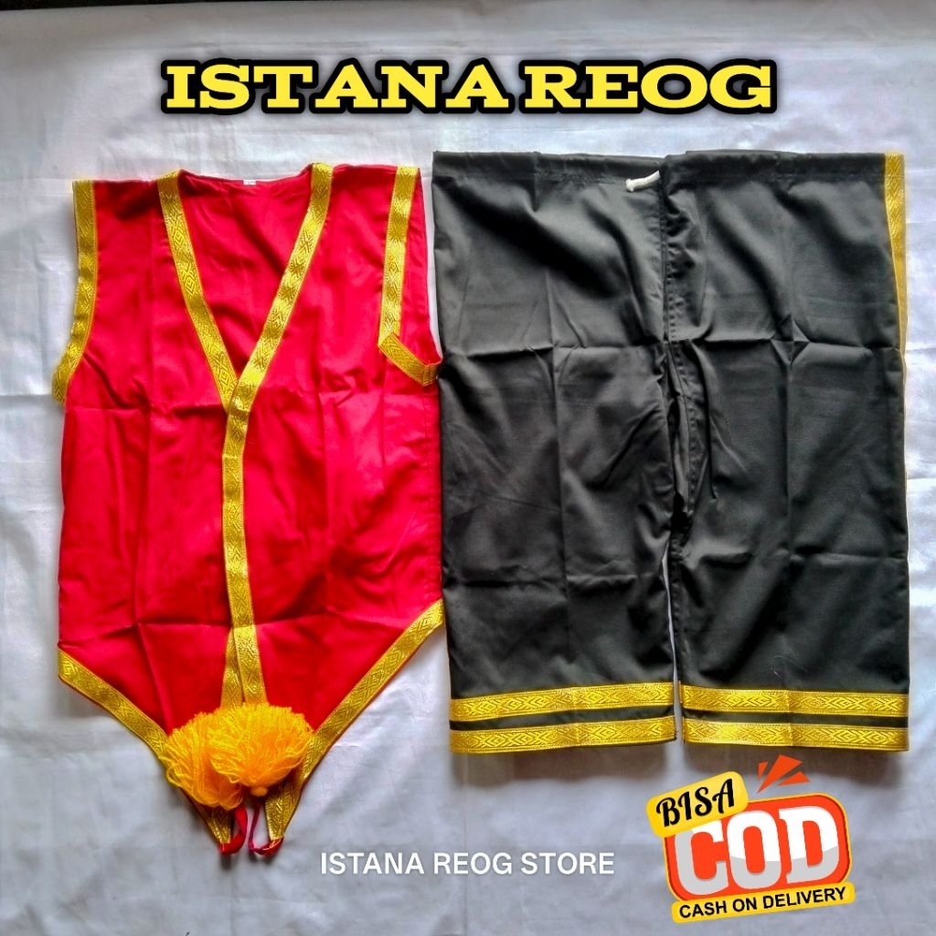 BAJU GANONG LIS EMAS / ROMPI GANONG LIS EMAS / CELANA GANONG LIS EMAS / BAJU GANONG MURAH CELANA GAN