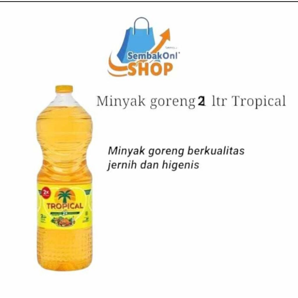 MINYAK GORENG 2 LITER TROPICAL//MINYAK GORENG//TROPICAL