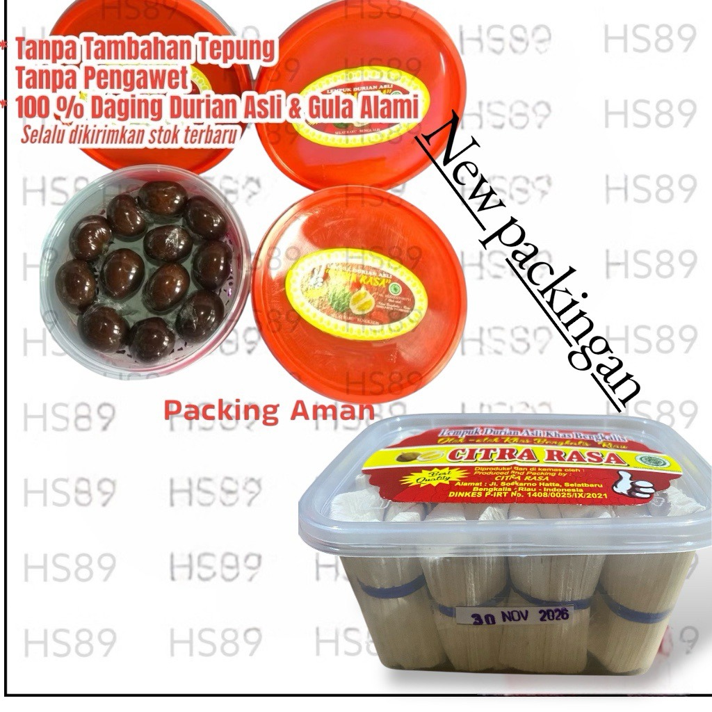 Lempok Durian Bengkalis Riau Asli Citra Rasa isi 12 pcs Kecil TOPLES - Lempuk Durian