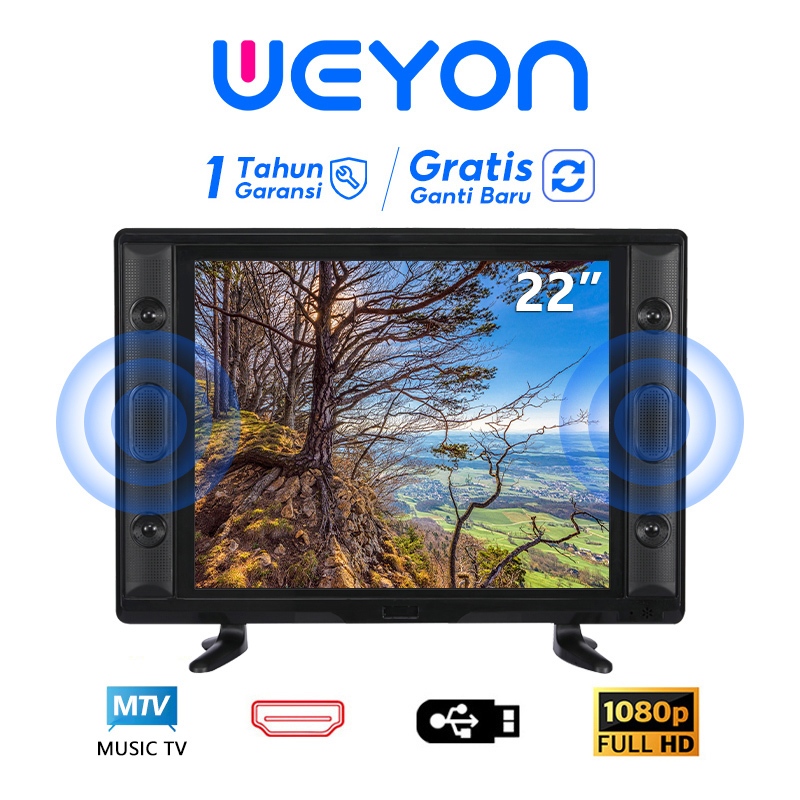 Weyon 22/24/25 inch Digital TV 24 inch 25 inch Televisi Garansi 1 Tahun