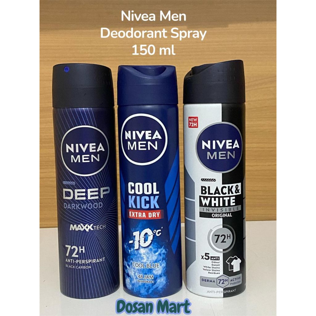 Nivea Men Deodorant Spray Deep Darkwood || Nivea Men Deodorant Spray Cool Kick || Nivea Men Deodoran