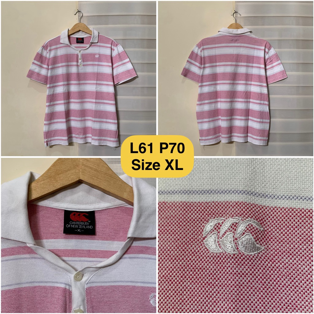 Poloshirt Canterbury Of New Zealand Salur Pink Original