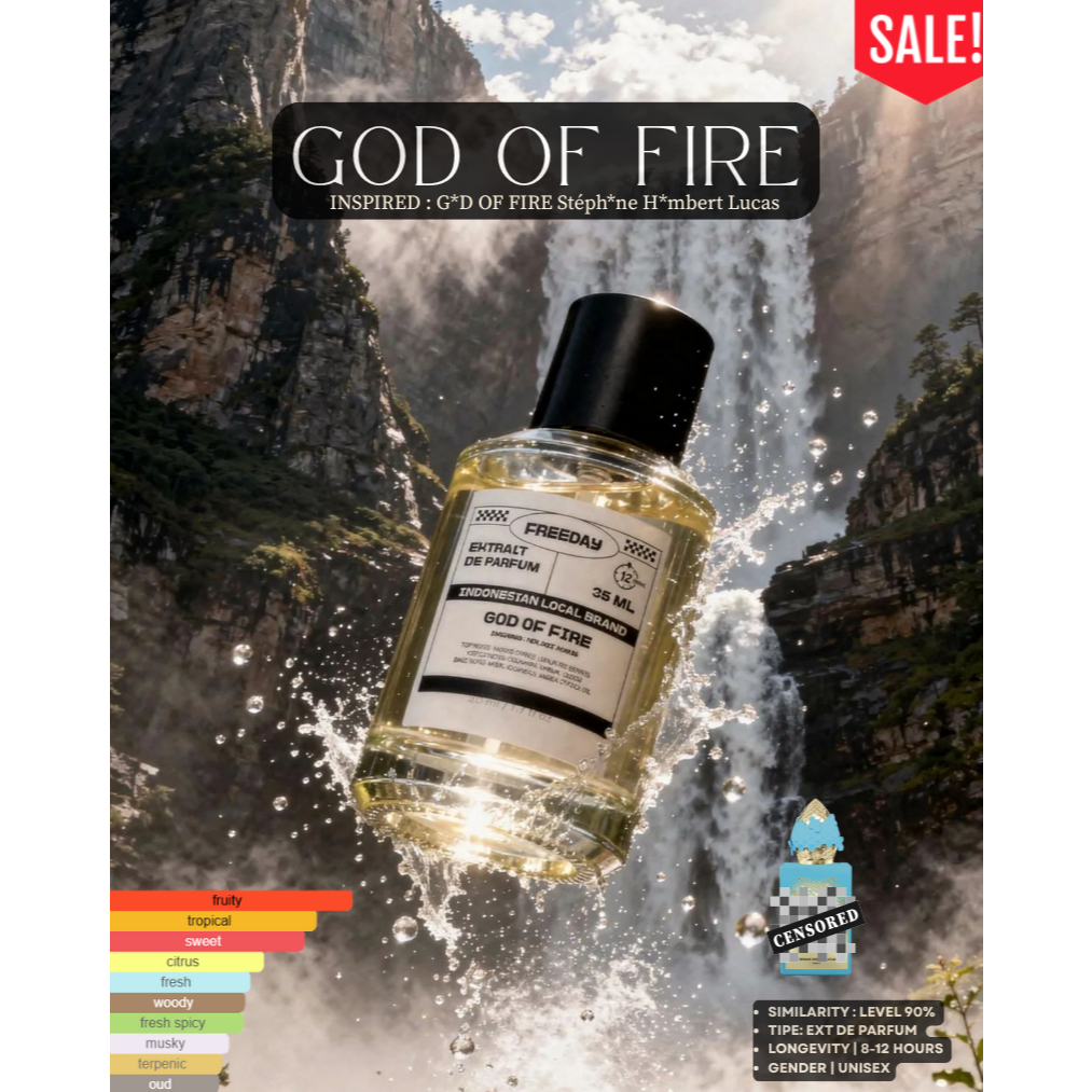 GOD OF FIRE Freeday Parfum Unisex 35ml Premium