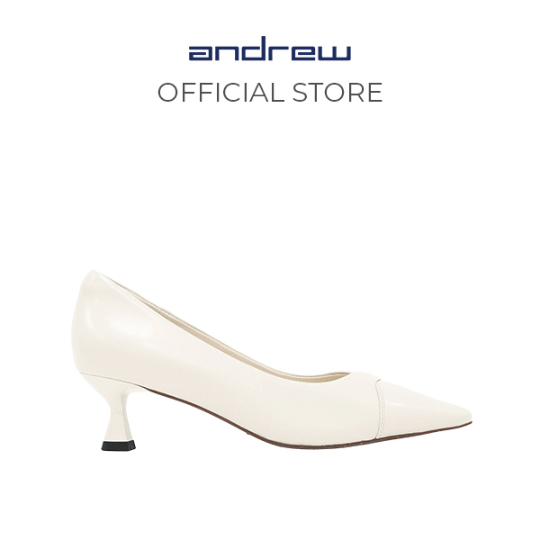 Sepatu Heels Wanita Andrew Shoes Faline Beige