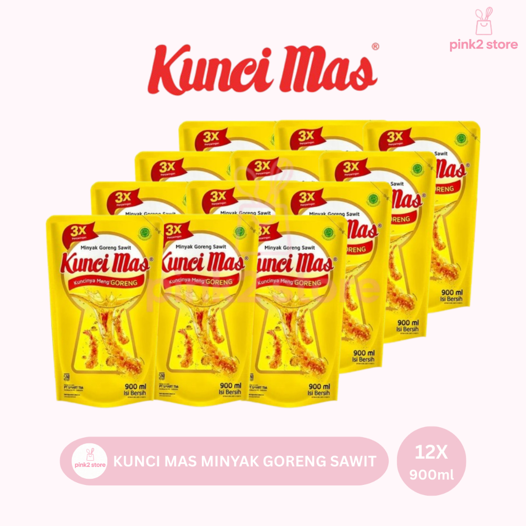 Kunci Mas Minyak Goreng Sawit Kemasan Pouch 12X900ML