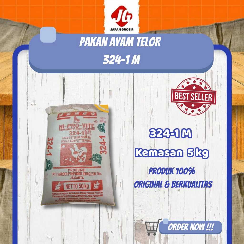 Pakan Telur Ayam 324-1M 5 kg - Pakan Lengkap untuk ayam petelur dewasa