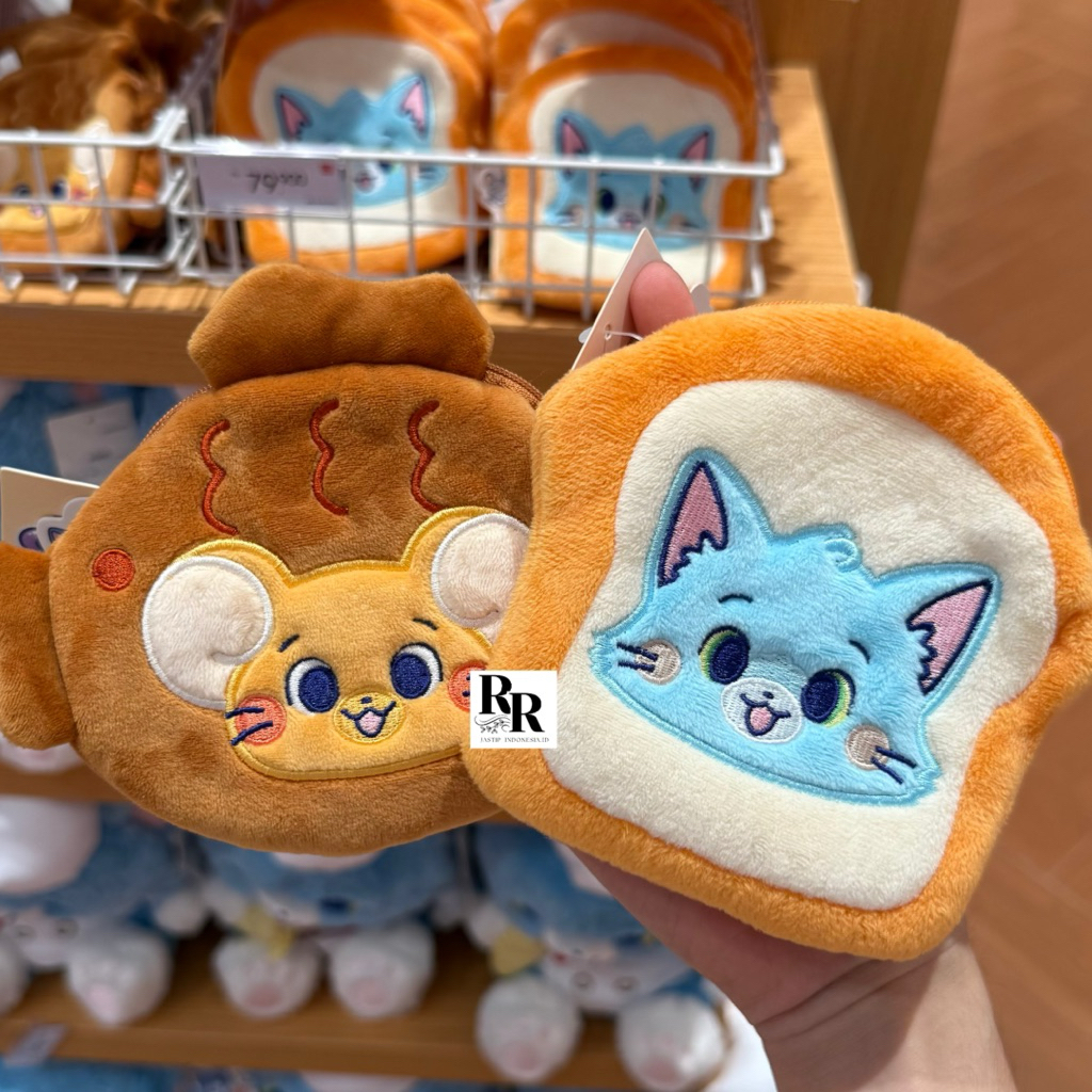 Miniso x Tom and Jerry - Dompet Koin / Tom and Jerry Gokko Series Coin Purse (Tom Toast / Jerry Taiy