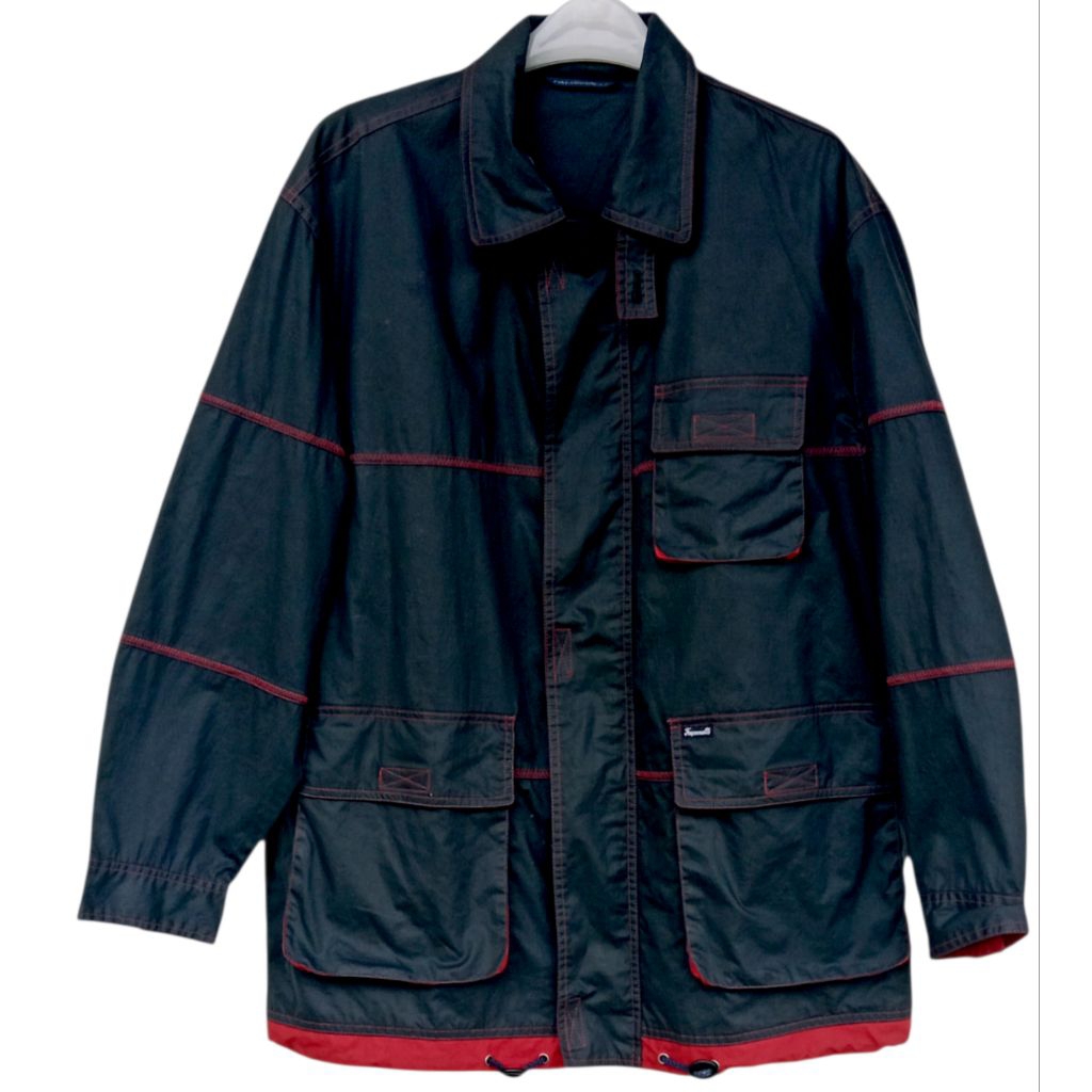 JAKET VINTAGE KASUAL PARKA size XL(second)