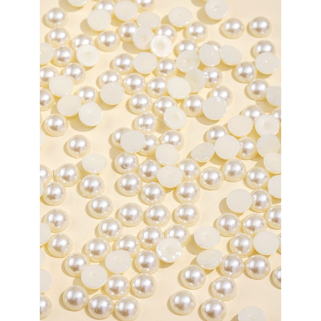 50gr MUTIARA BELAH SETENGAH LINGKARAN 8mm/ MANIK MUTIARA BW