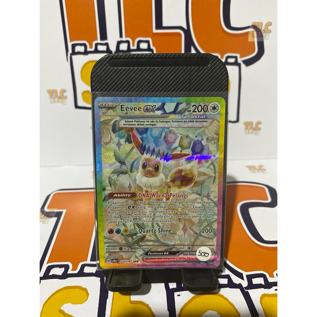 Kartu Pokemon Indonesia Eevee ex SAR Terastal