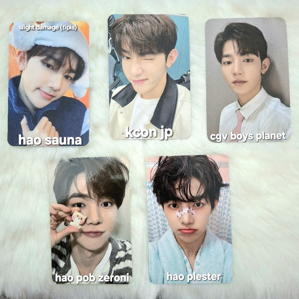 (BACA DESKRIPSI) PHOTOCARD PC ZHANG HAO ZEROBASEONE ZB1 OFFICIAL KCON JP CGV BOYS PLANET ZERONI HANI