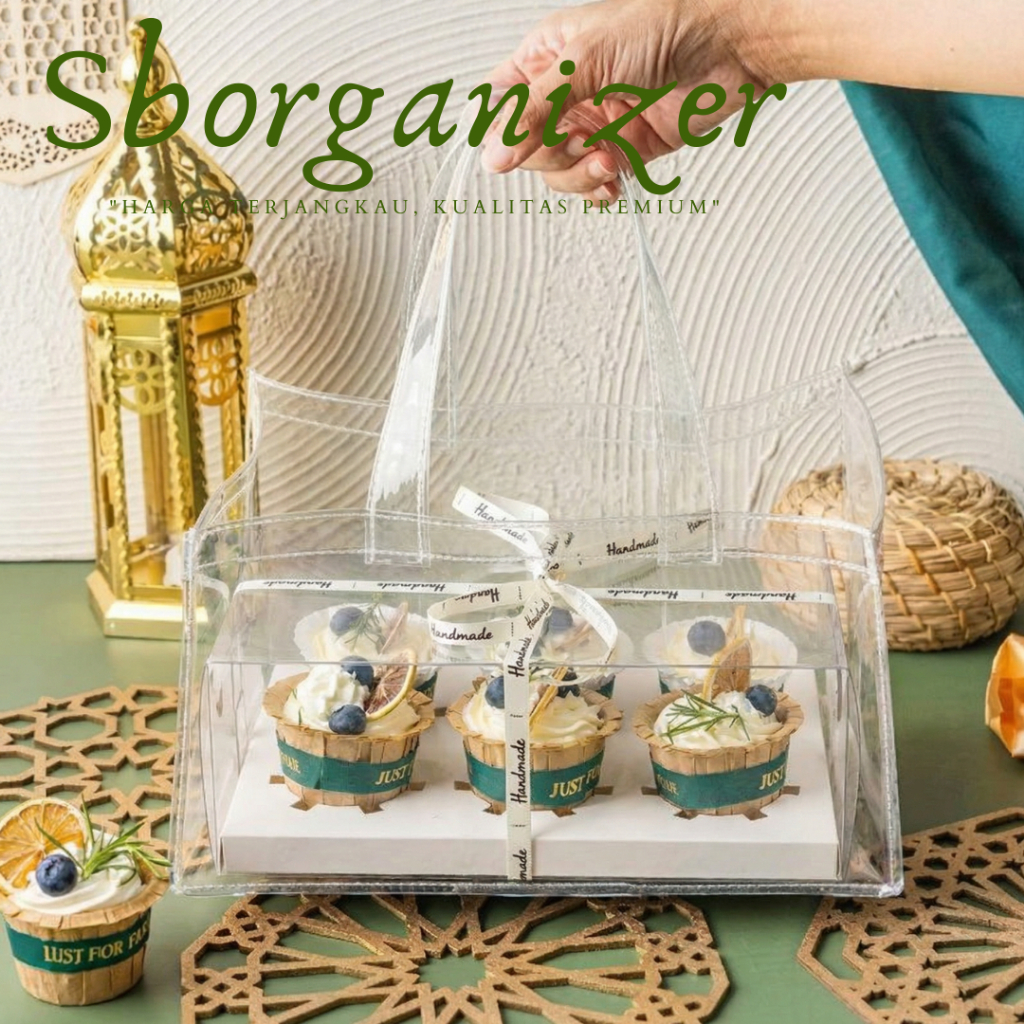 Dus Box Nasi PREMIUM SEKAT 31x22 Tas Plastik Box Catering Window 30x22  Tas PVc Dus Nasi uk. 30x22