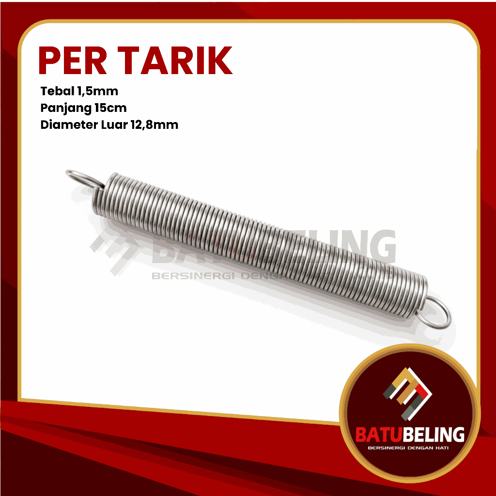Per Tarik Panjang 15cm | Pegas Tarik Spring Ukuran 15cm Termurah