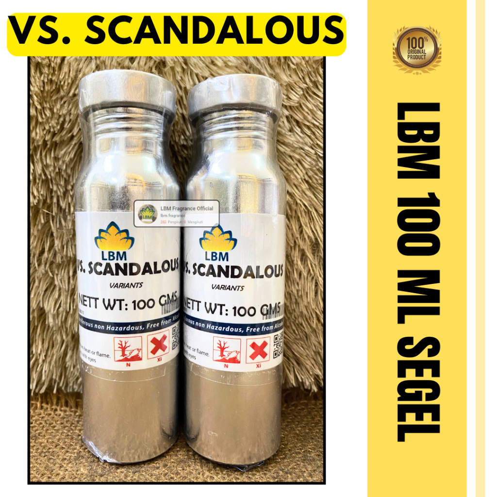 VS SCANDALOUS 100 ML SEGEL Alumunium Bibit Parfum LBM Fragrance