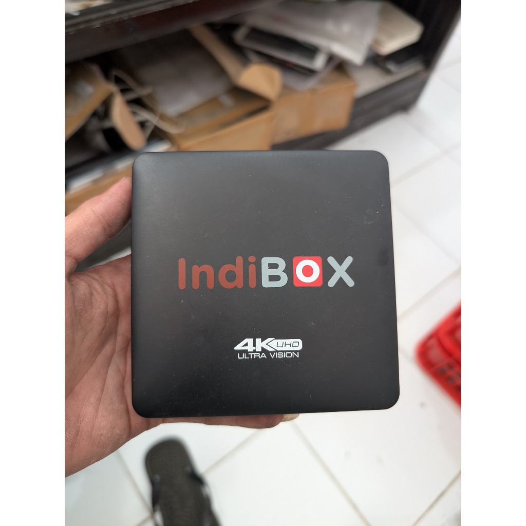 STB AKRI INDIBOX 4K UHD ULTRA VISION (AX-117 ATV) ANDROID TV BOX (UNIT TV + ADAPTOR SAJA)